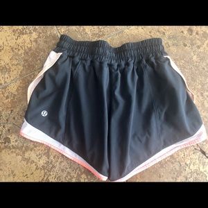 Lululemon Black & Pink Running Shorts, Size 4